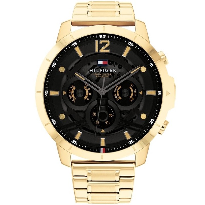 Мъжки часовник Tommy Hilfiger 1710511, Кварцов, Златист