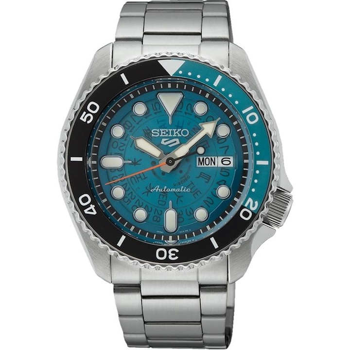 Мъжки часовник Seiko 5 SRPJ45K1, Автоматичен, Сребрист
