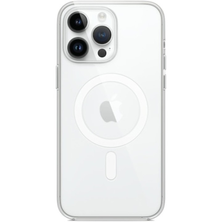 Husa telefon Compatibila cu Apple iPhone 14 Pro, MagSafe, Transparent