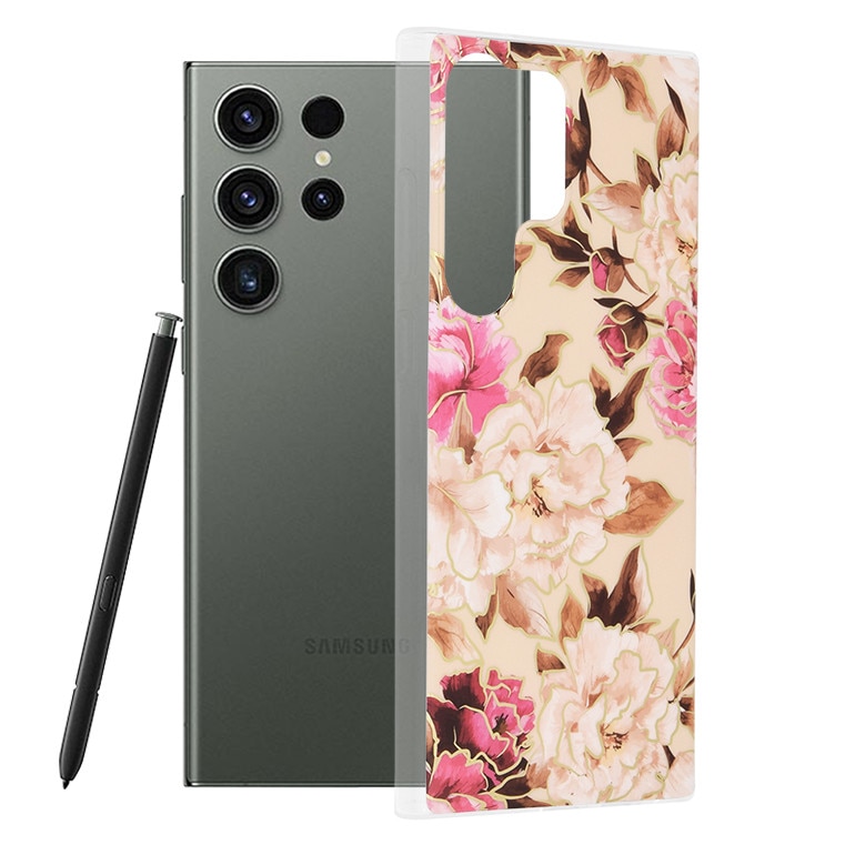 Samsung Galaxy S23 Ultra tok, poliuretán, Mary Berry Nude - eMAG.hu