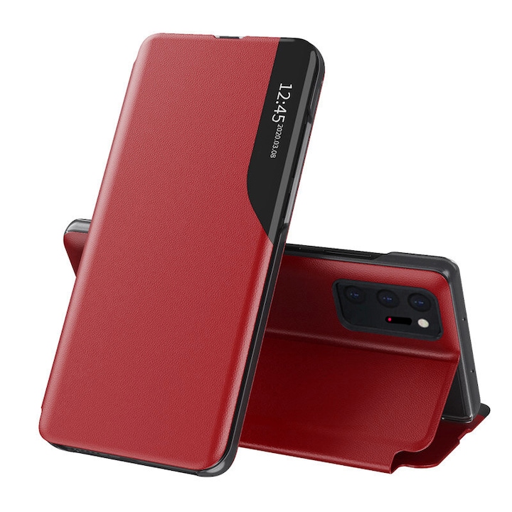 Калъф за Samsung Galaxy Note 20 Ultra / Note 20 Ultra 5G, Techsuit eFold Series, червен