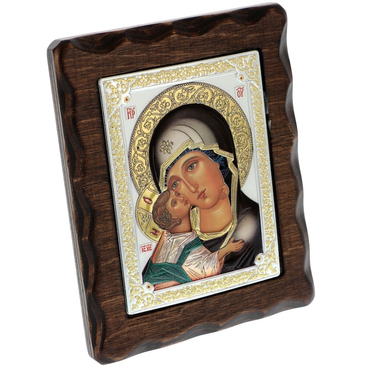 Ezüst ikon Vlagyimir Szent Szűz 15cm