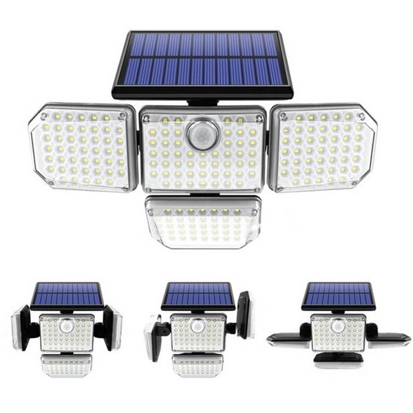 Proiector led 9W cu panou solar 5,5V si baterie de 2400mAh, IP65, 181 ...