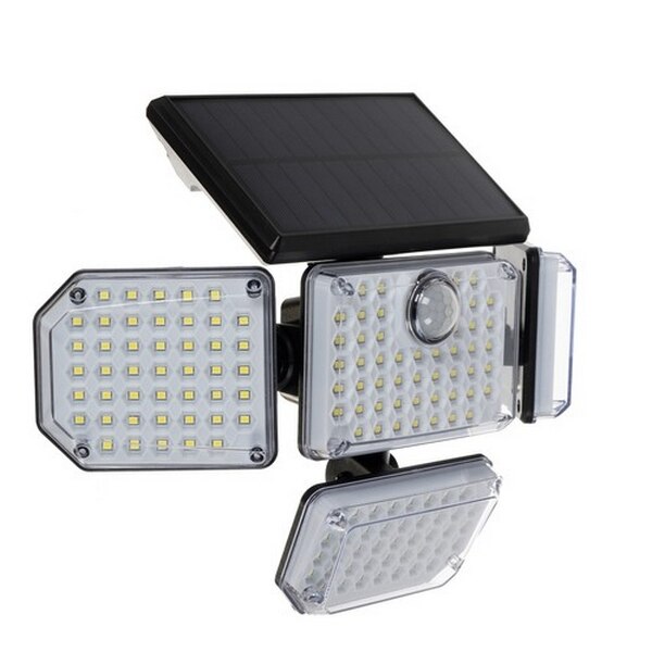 Proiector led 9W cu panou solar 5,5V si baterie de 2400mAh, IP65, 181 ...