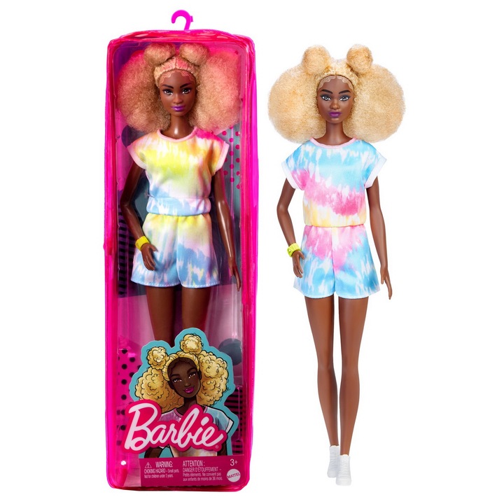 Papusa Barbie Fashionistas - Barbie, cu par afro blond