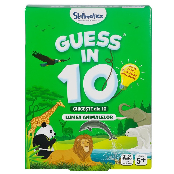 Игра Spin Master - Познай от 10, Животински свят, Румънски език