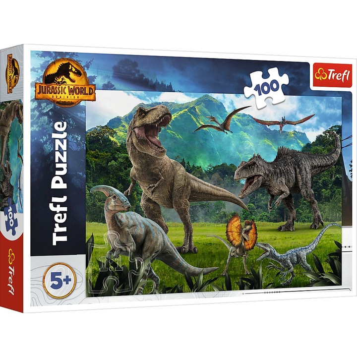 Пъзел Trefl Jurassic World, Светът на динозаврите, 100 части