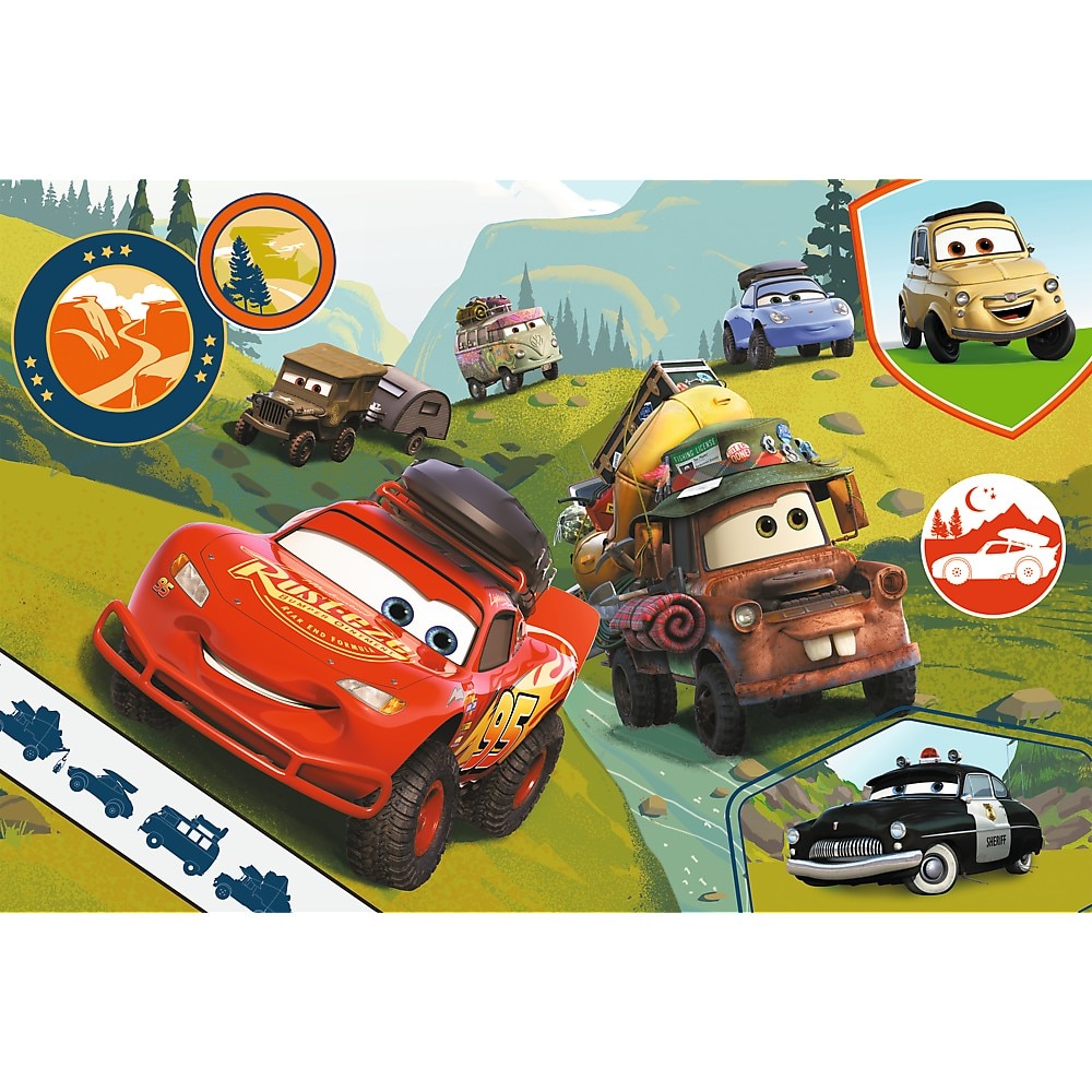 Puzzle Trefl Maxi, Disney Cars, Masinutele fericite, 24 piese - eMAG.ro