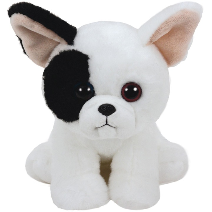 Плюшена играчка Ty - Beanie Babies, Marcel, Куче, Бял, 15 см