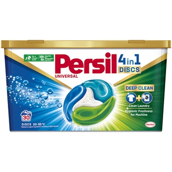 Detergent de rufe capsule Persil Discs Universal, 30 spalari