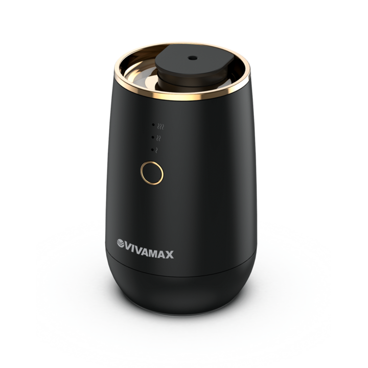 Vivamax GYVH50B aromadiffúzor, 15 ml aromatartó fiola, fekete