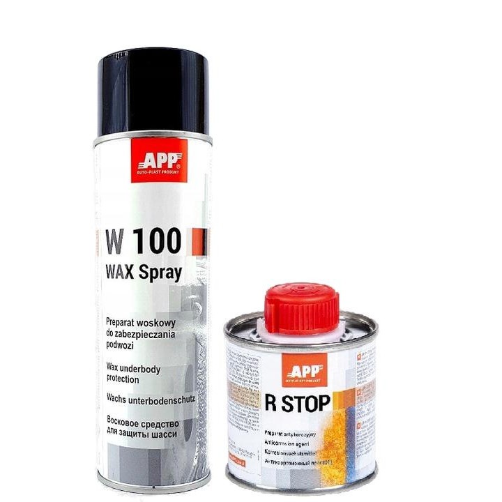 Set solutie impotriva ruginii/ceara intretinere, APP, 100/ 500 ml