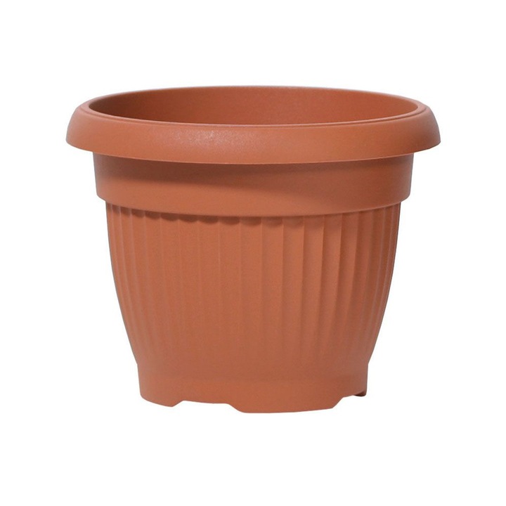 Ghiveci de flori, Prosperplast, Plastic, 64 cm, Teracota