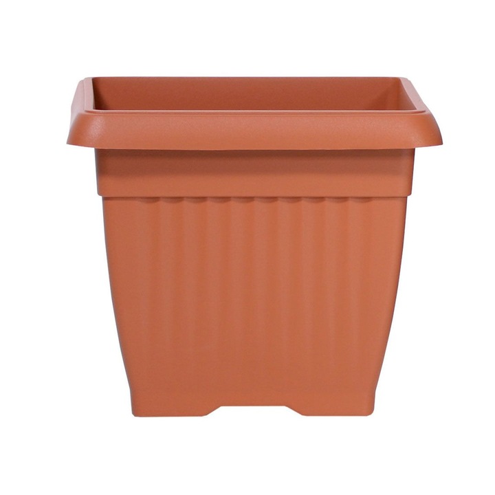 Ghiveci de flori, Prosperplast, Plastic, 15 cm, Teracota