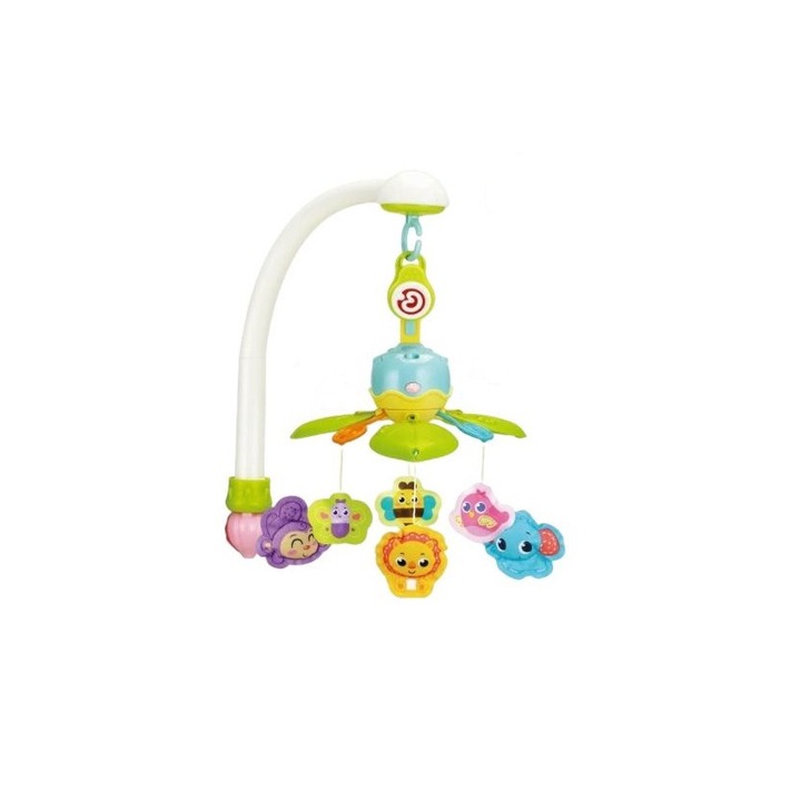 Carusel patut Cangaroo, Plastic, 0-5 luni, Multicolor