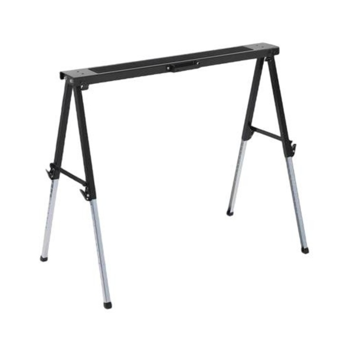 Suport tip capra, Kreator, Otel, Pliabil, 150 kg, 1010 x 500 x 645 mm, Negru/Argintiu