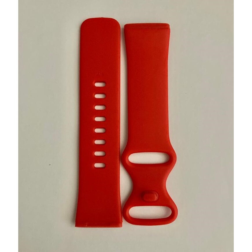 Силиконова каишка, съвместима с Fitbit Versa 3 S, червена, Quick