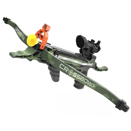 Arbaleta cu 3 sageti, tinta si teaca camouflage King Sport, 51x44x29cm