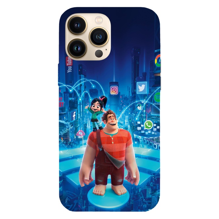 Husa compatibila cu Apple iPhone 12 / iPhone 12 Pro, Viceversa, model Ralph Digital life Ralph break the internet, Silicon, TPU