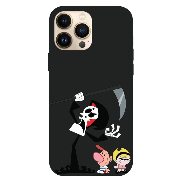 Husa compatibila cu Apple iPhone 12 / iPhone 12 Pro, Viceversa, model Billy and Mandy characters, Silicon, TPU