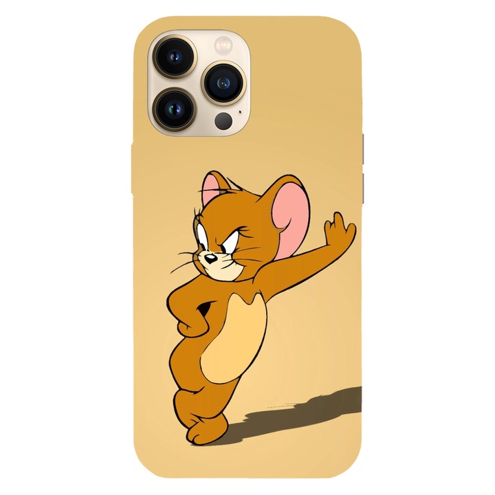 Husa compatibila cu Apple iPhone 12 / iPhone 12 Pro, Viceversa, model Jerry posture, Silicon, TPU