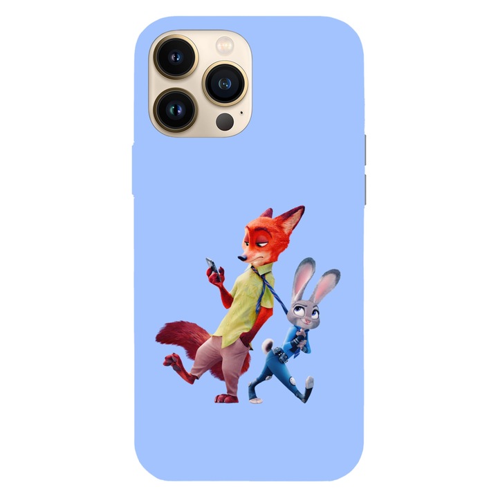 Калъф, съвместим с Apple iPhone 15 Pro, Viceversa, модел Come with me Nick Zootopia, Silicon, TPU