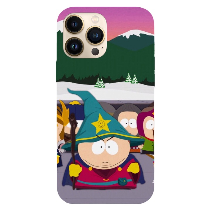 Husa compatibila cu Apple iPhone 12 / iPhone 12 Pro, Viceversa, model Eric the wizzard South Park, Silicon, TPU