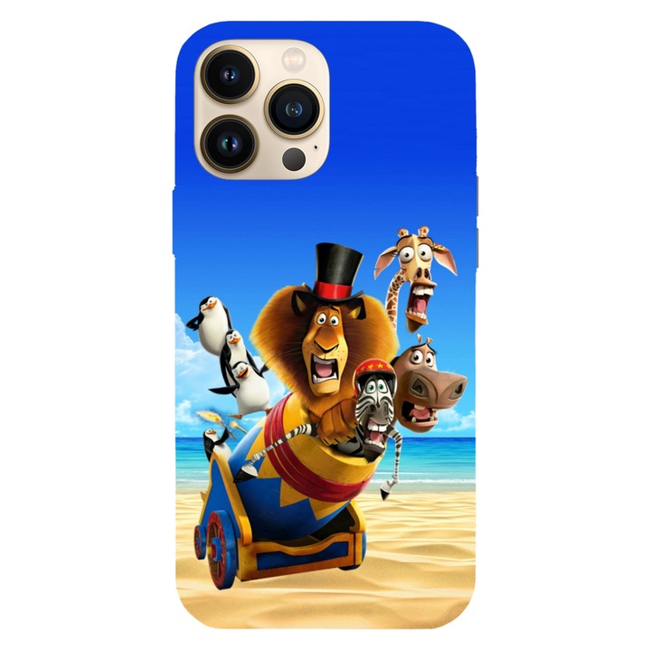 Husa compatibila cu Apple iPhone 12 / iPhone 12 Pro, Viceversa, model Fireeee Madagascar, Silicon, TPU