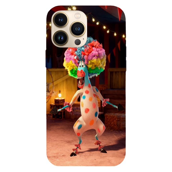 Husa compatibila cu Apple iPhone 15 Pro Max, Viceversa, model Marty from Madagascar, Silicon, TPU