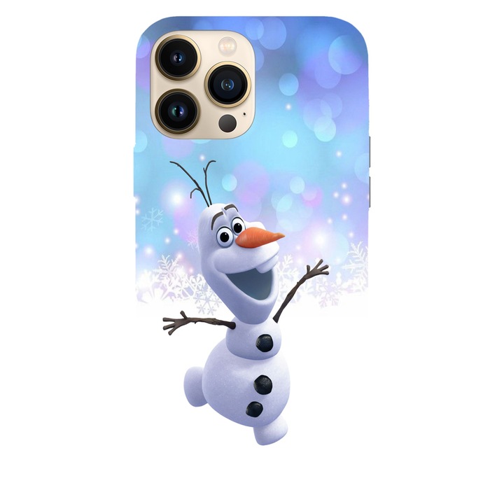 Husa compatibila cu Apple iPhone 13 Pro Max, Viceversa, model Olaf from Frozen, Silicon, TPU