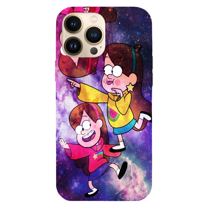 Husa compatibila cu Apple iPhone 12 / iPhone 12 Pro, Viceversa, model Mabel Pines Gravity falls, Silicon, TPU