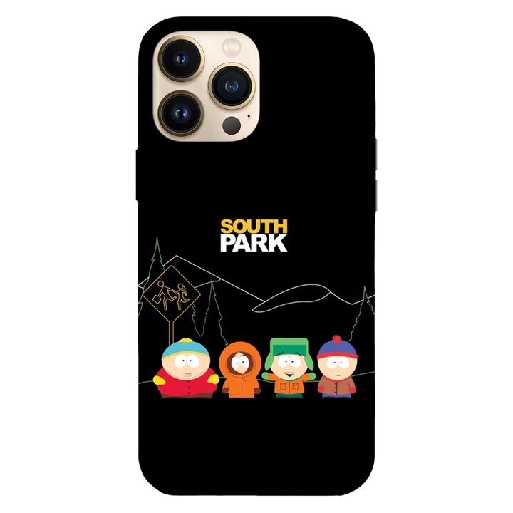 Husa compatibila cu Apple iPhone 15 Pro Max, Viceversa, model South Park best friends, Silicon, TPU