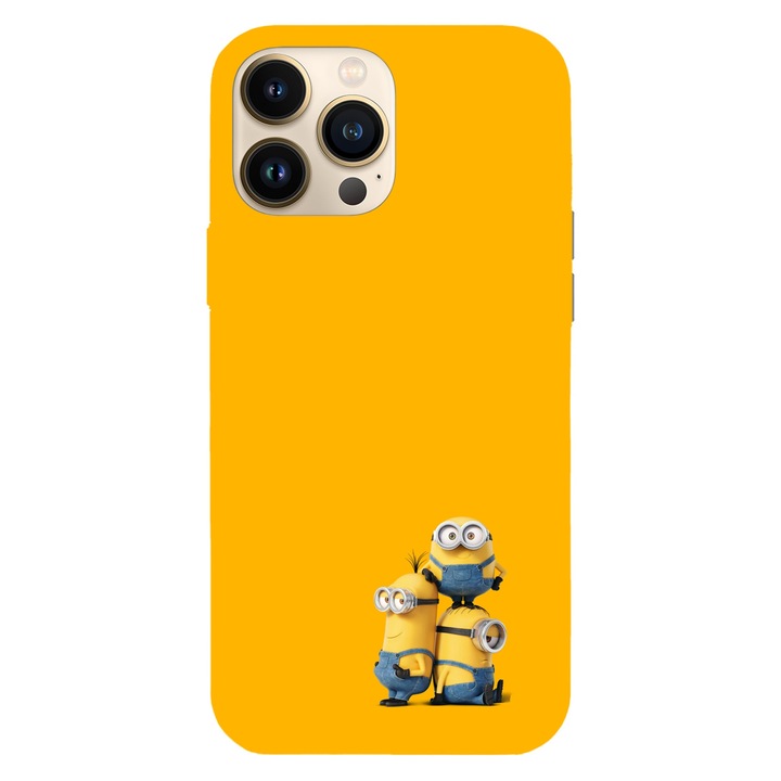 Husa compatibila cu Apple iPhone 12 / iPhone 12 Pro, Viceversa, model Minions from Despicable Me, Silicon, TPU