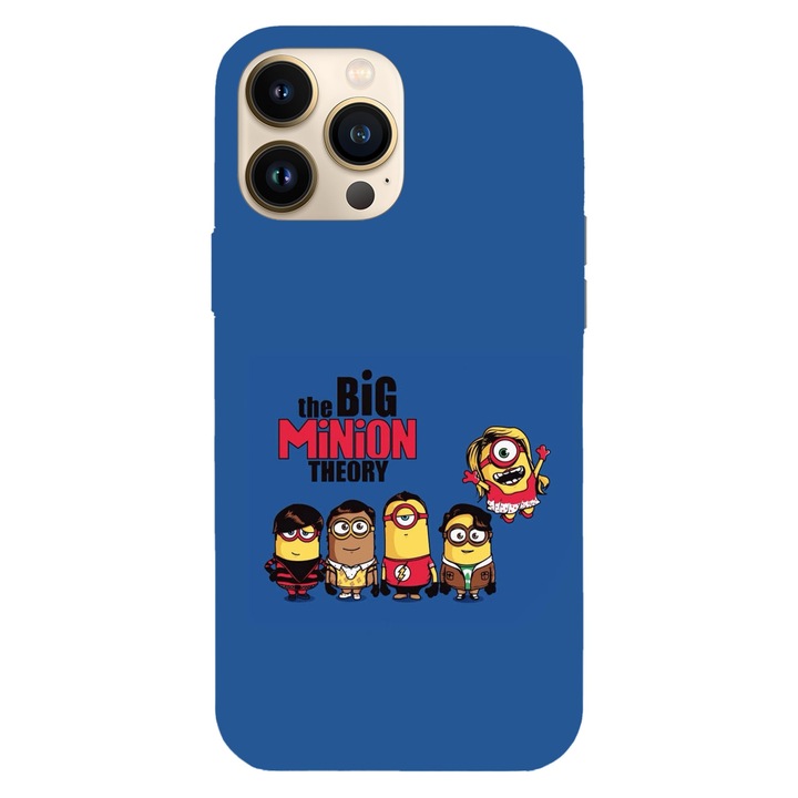 Husa compatibila cu Apple iPhone 12 / iPhone 12 Pro, Viceversa, model The big minion theory Minions, Silicon, TPU