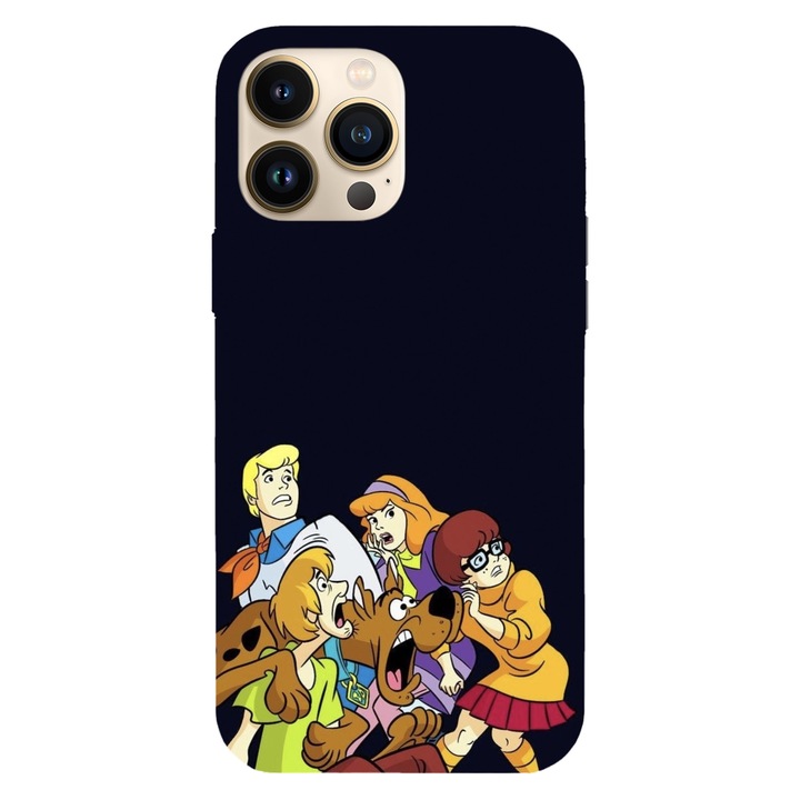 Husa compatibila cu Apple iPhone 13 Pro Max, Viceversa, model This place is haunted Scooby Doo, Silicon, TPU