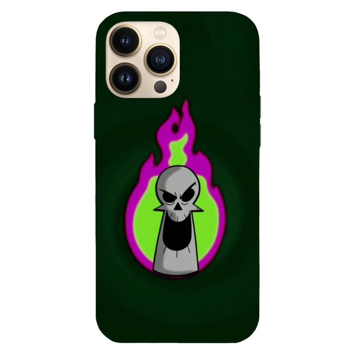 Husa compatibila cu Apple iPhone 13 Pro Max, Viceversa, model The Grim Reaper head Billy and Mandy, Silicon, TPU