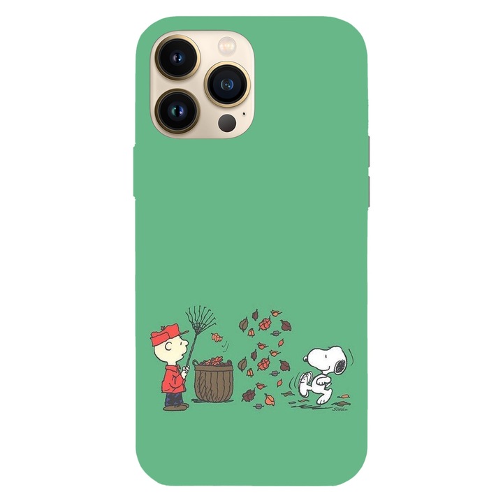 Husa compatibila cu Apple iPhone 13, Viceversa, model A helping hand from Snoopy, Silicon, TPU
