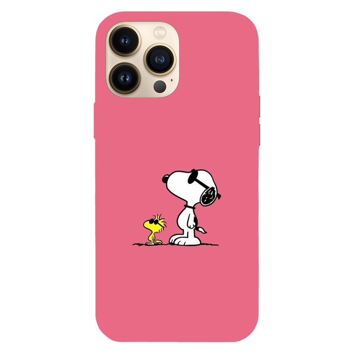 Husa compatibila cu Apple iPhone 11 Pro Max, Viceversa, model Just be cool Snoopy, Silicon, TPU
