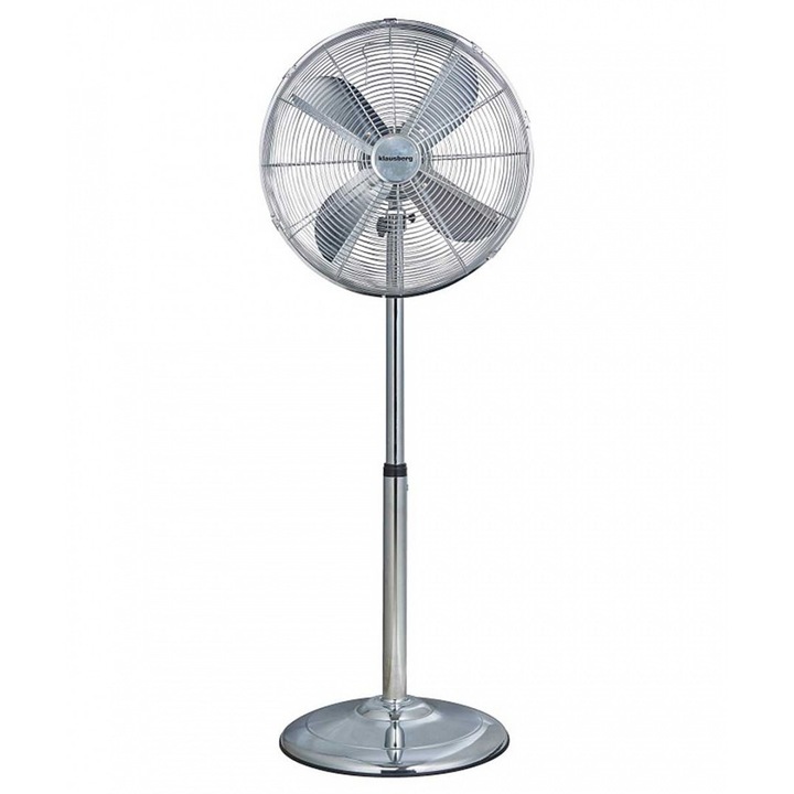 Ventilator, Klausberg, 3 trepte de viteza, 50 W, 240 V, 130 cm, Argintiu