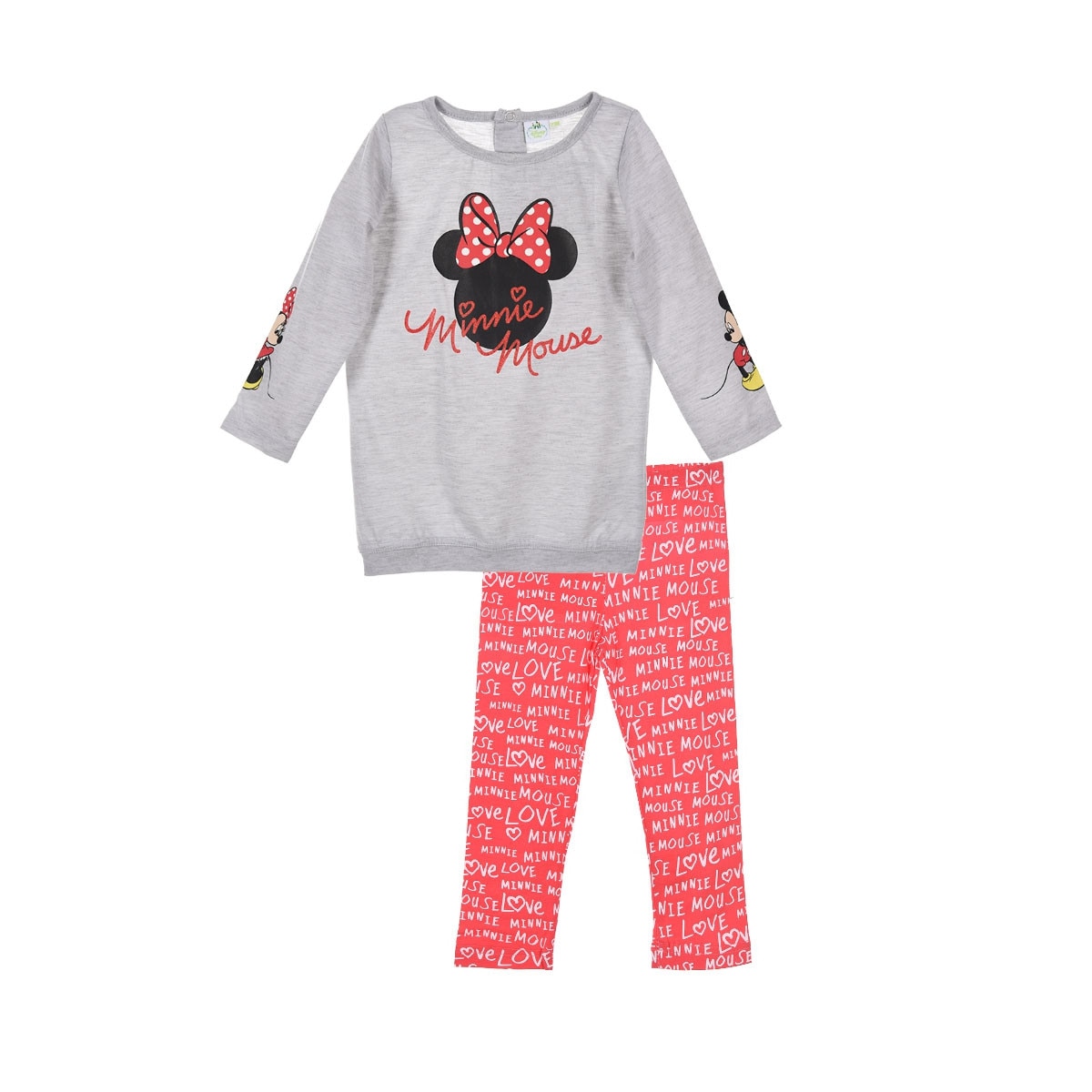 Compleu Disney Minnie Mouse gri/rosu