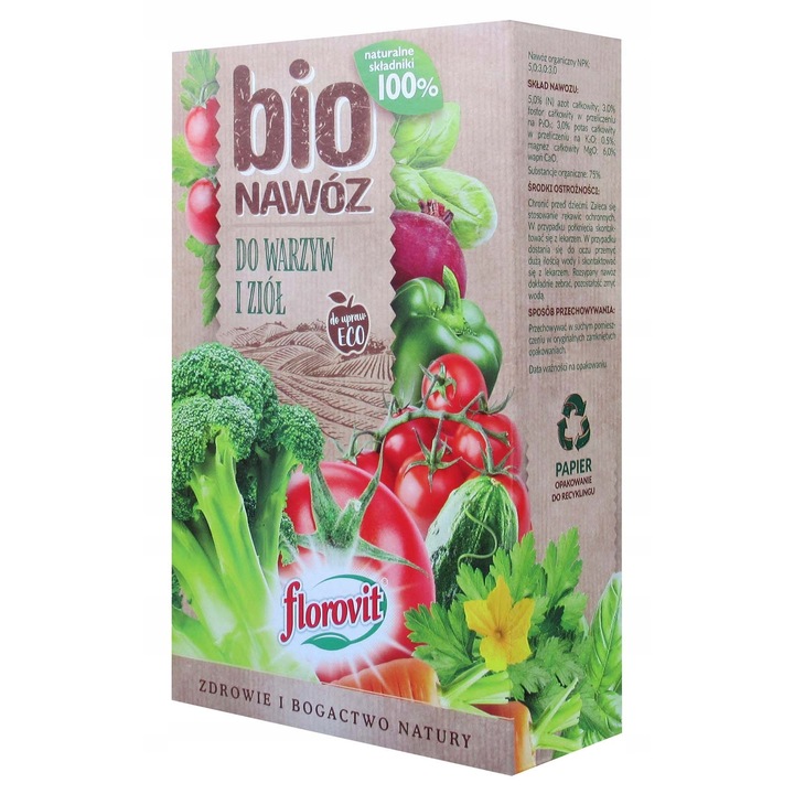 Ingrasamant lichid pentru legume si plante aromatice, Florovit, 1.1L