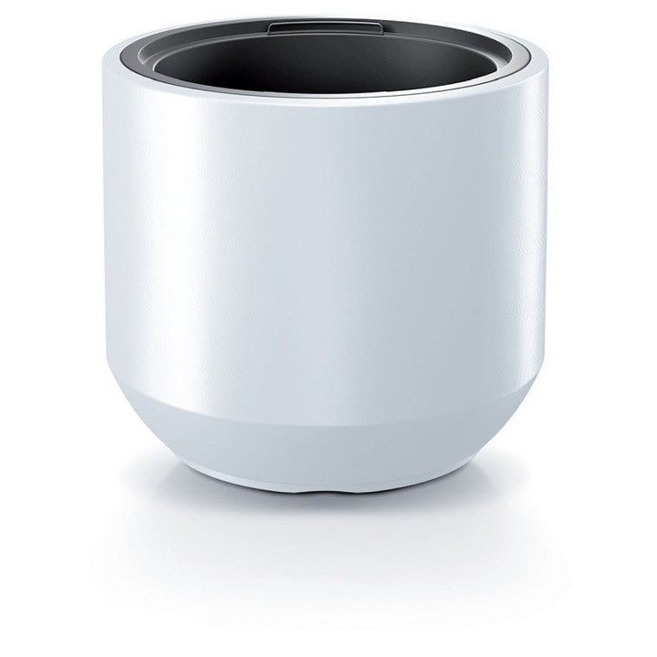 Ghiveci cu insertie, Prosperplast, Plastic, 56.8 cm, Alb