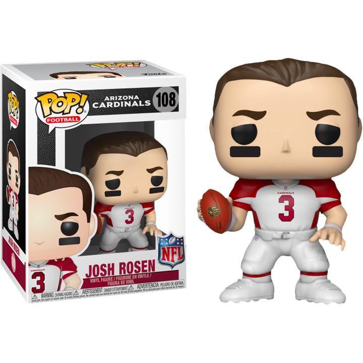 Figura Funko POP! NFL Arizona Cardinals Josh Rosen 108, 10cm
