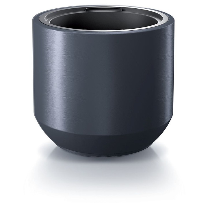 Ghiveci cu insertie, Prosperplast, Plastic, 56.8 cm, Antracit