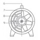 Ventilator portabil MV300, diametru 300mm, alimentare 230V, debit 3900 m³/h