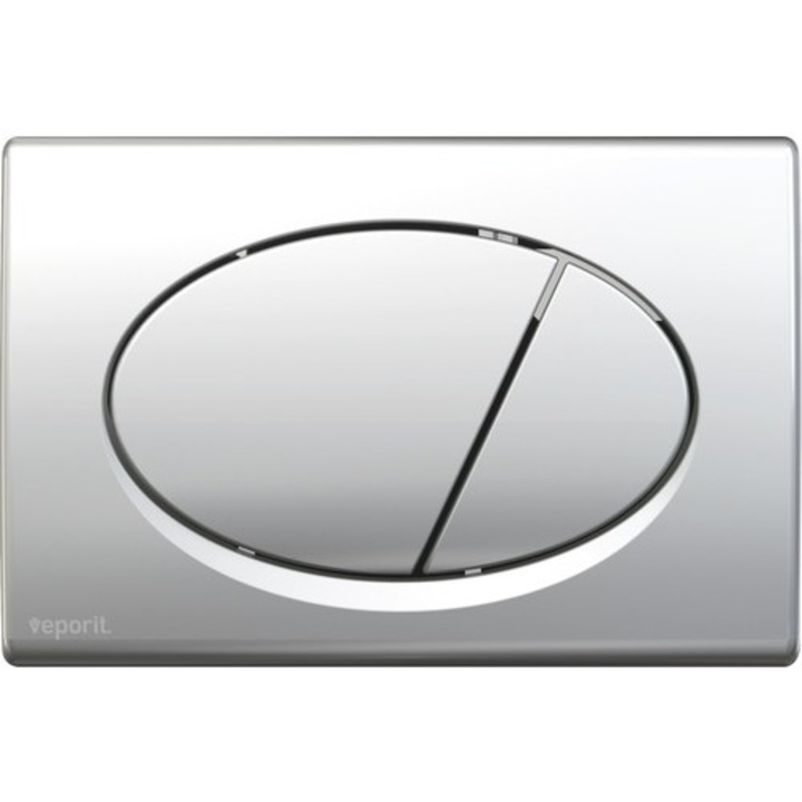 Clapeta de actionare WC incastrat Veporit Oval 1,02" crom mat