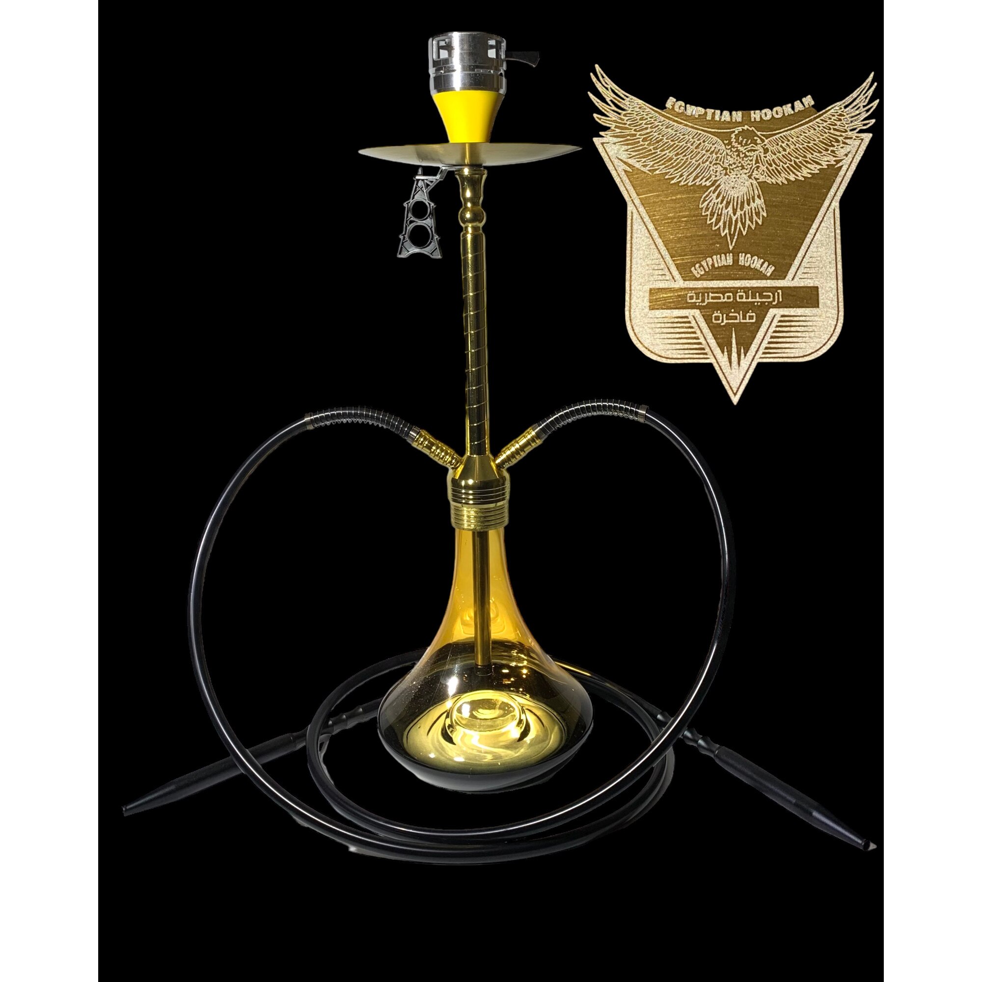 Narghilea ELH06149, Egyptian Luxury Hookah, Gold edition cu 2