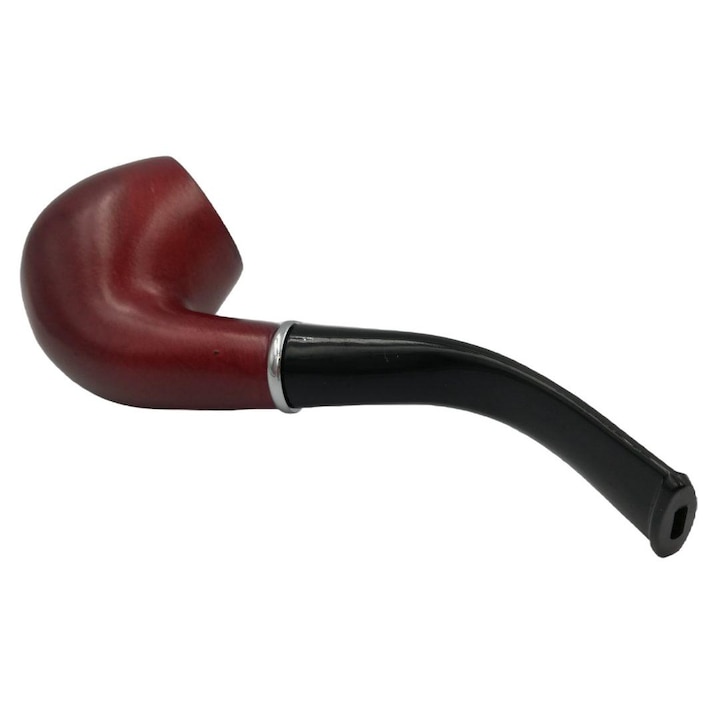 Pipa, Lemn, 14cm, Negru/Maro