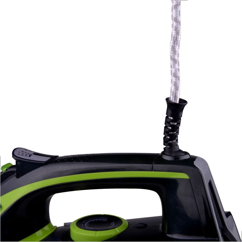 Fier de calcat DSP, 2000 W, talpa ceramica, rezervor 350ml, 50 g/min, jet de abur 80g, verde - KD1004