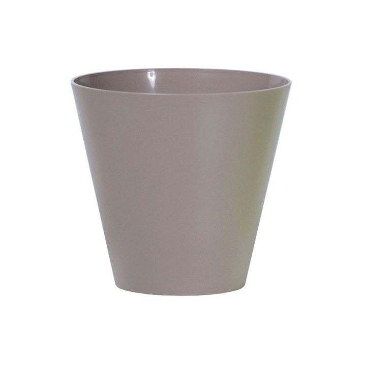 Virágcserepek, Prosperplast, Műanyag, 20 cm, Mocca